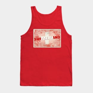 Switzerland Vintage style retro souvenir Tank Top